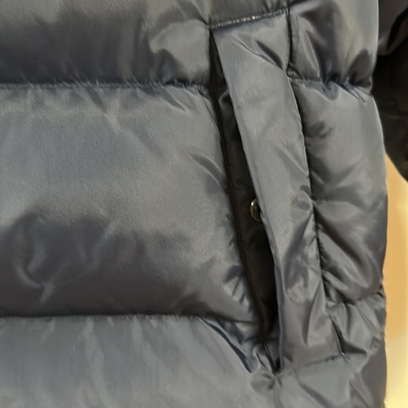APEX YK2 Down Puffer Jacket, Navy Blue Sz Large - Picture 3 of 9